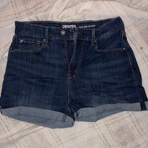 Denizen from Levi's Women's High-Rise Denim Shorts - Dark Blue